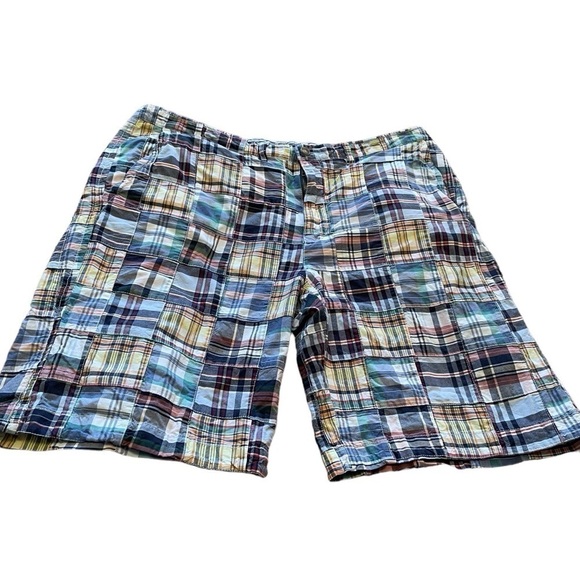 Tommy Hilfiger Men's Patchwork
Madras Plaid Shorts Multicolor Size 40 - Picture 4 of 9